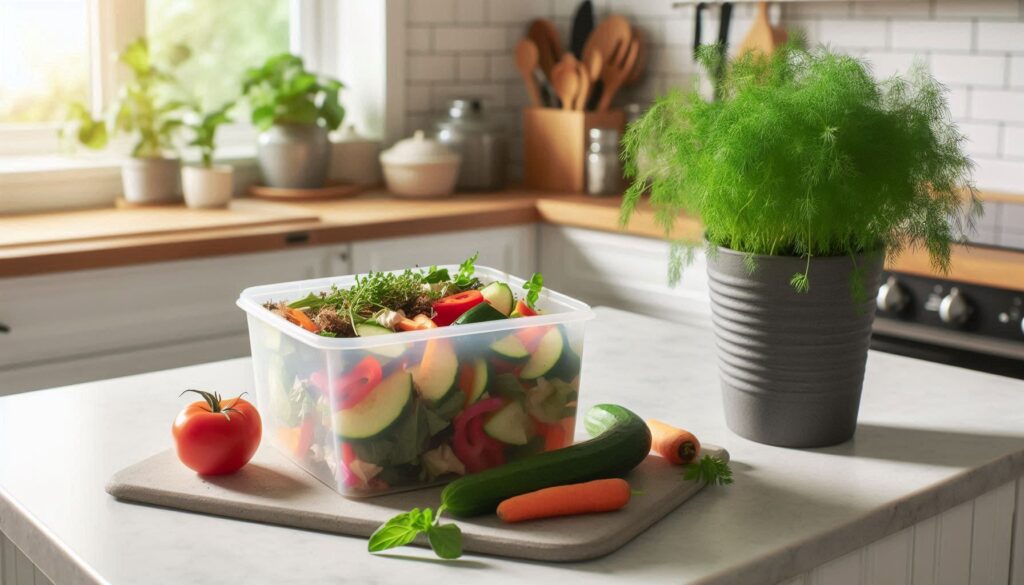 Composting to cut kitchen waste