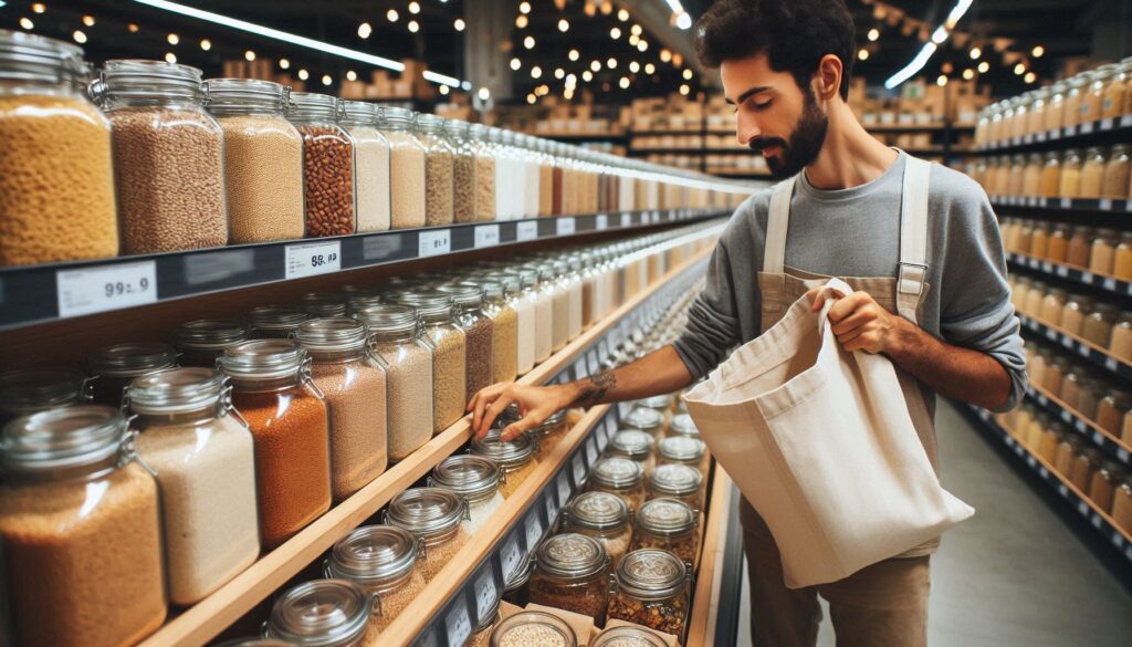 Reducing waste with bulk shopping for zero waste for beginners