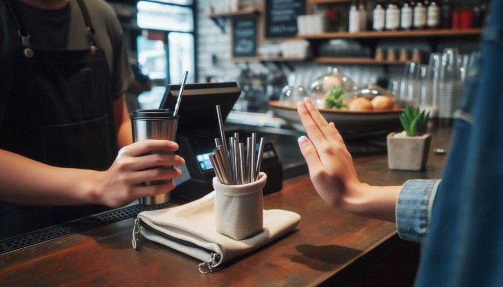 Refusing plastic straws for zero waste for beginners