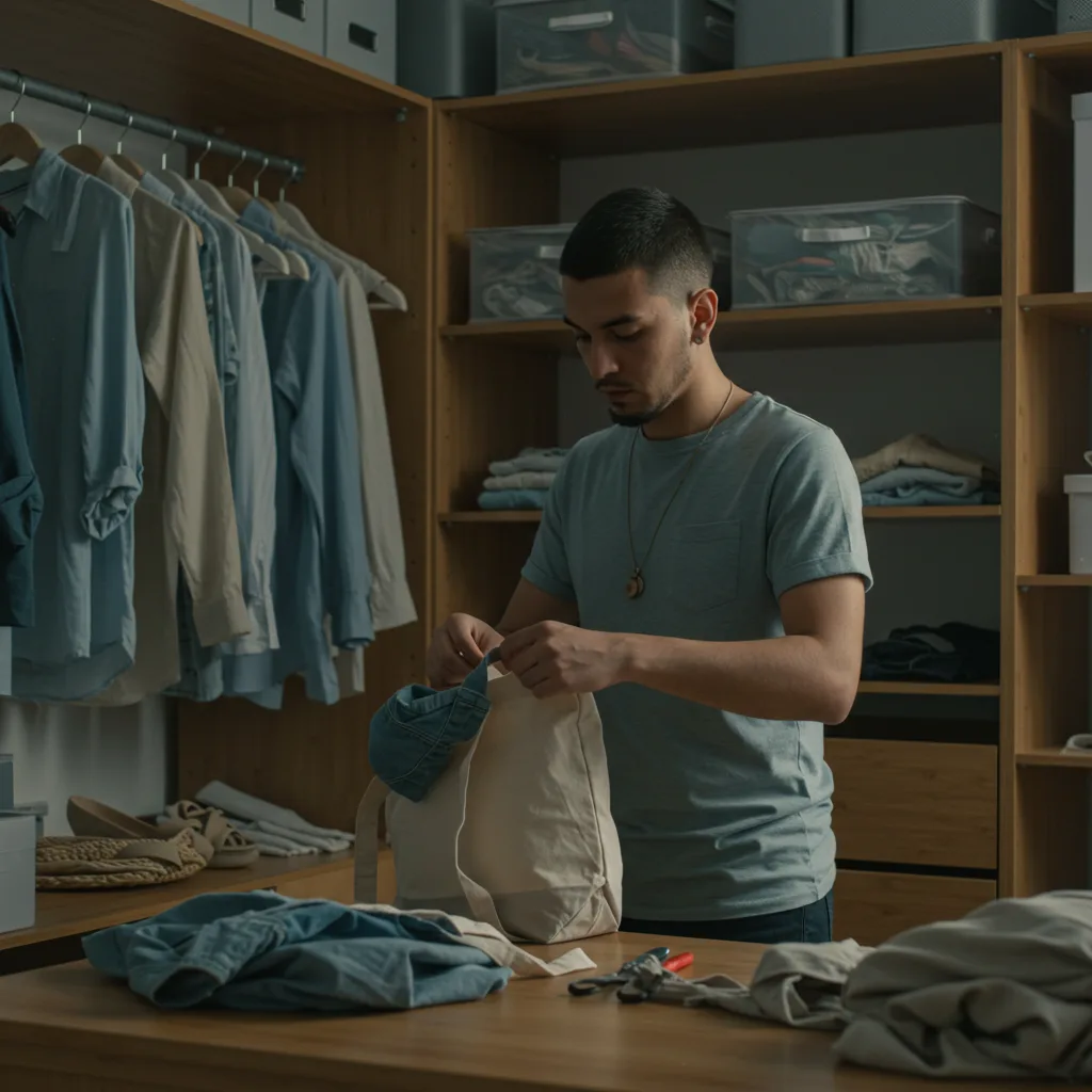 DIY eco-conscious closet makeover