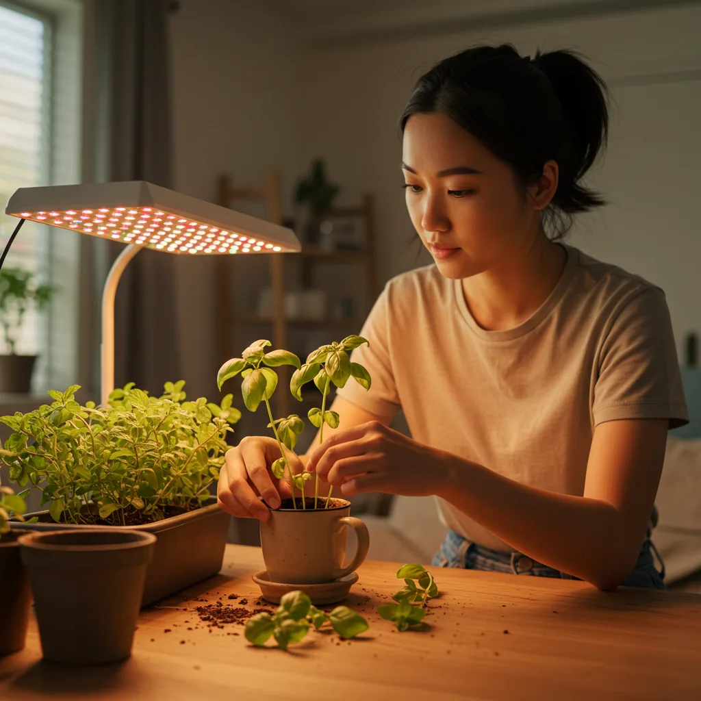 DIY indoor herb garden setup for sustainable gardening in 2025
