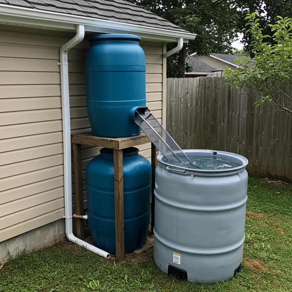 DIY rainwater harvesting system for water conservation in 2025