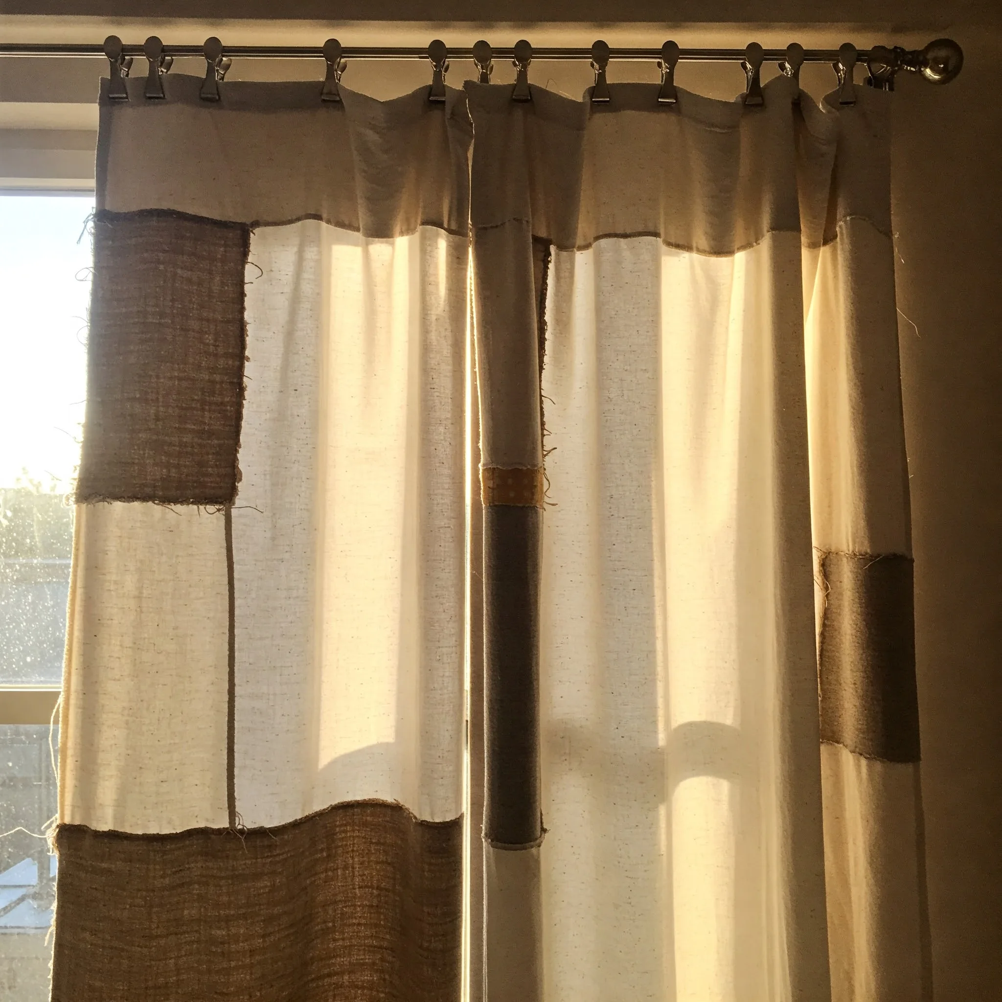 DIY draft stopper made from upcycled fabric, showcasing a DIY energy-saving hack