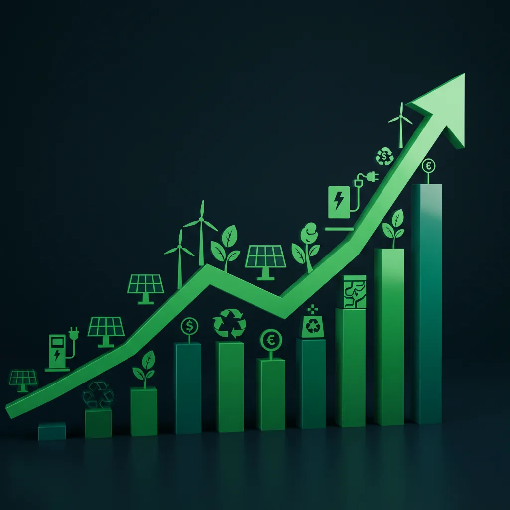 Illustration of top green investments for 2025