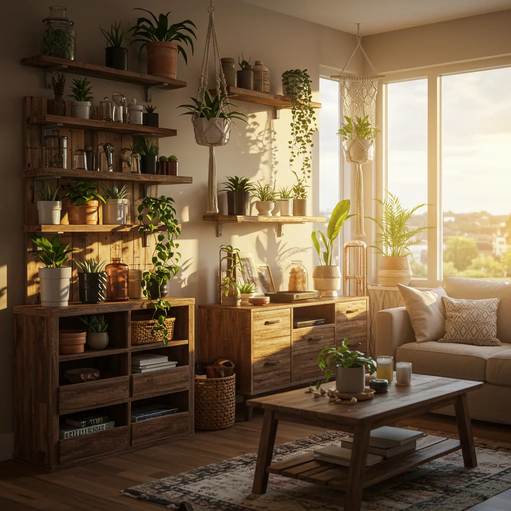 Sustainable home decor trends 2025 DIY projects