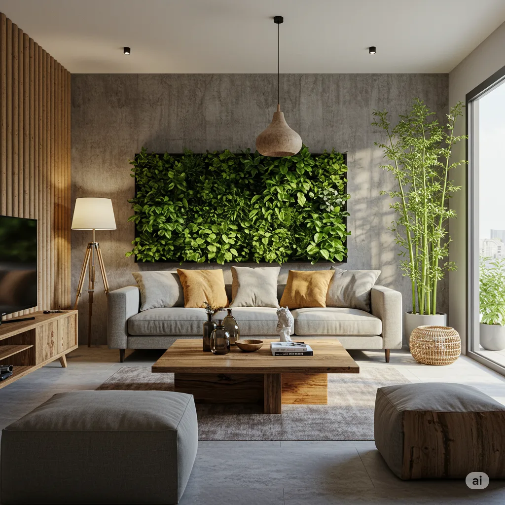 Eco-brutalism home design 2025