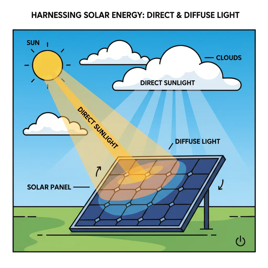 TOPCon vs PERC solar panels overcast skies